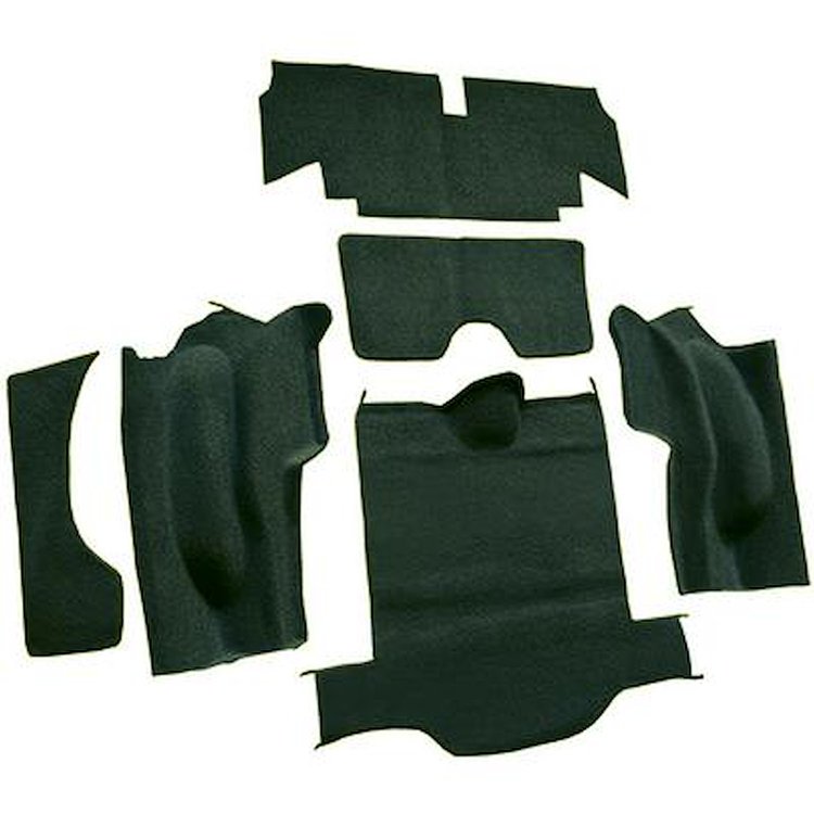 VT1133513 1965 Chevrolet Corvette; Coupe; Rear Cut & Sewn Carpet; w/o Heel Pad; Loop; Dark Green