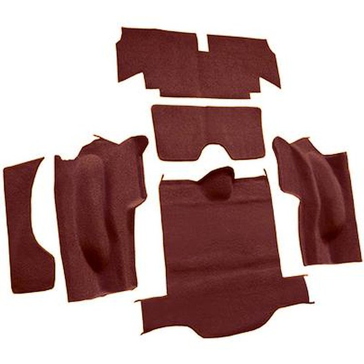 VT1133515 1965 Chevrolet Corvette; Coupe; Rear Cut & Sewn Carpet; w/o Heel Pad; Loop; Maroon