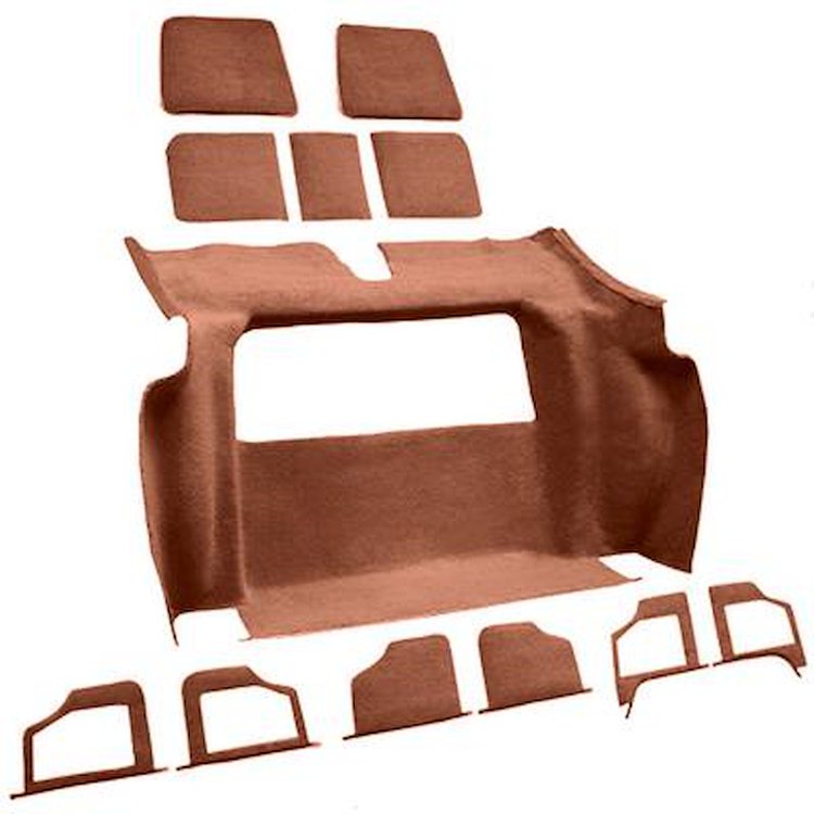 VT1134876 1978 Chevrolet Corvette; Rear Molded Carpet; Cutpile; Saffron