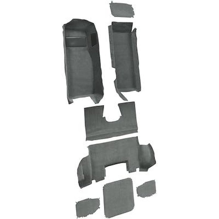 VT1136525 1997-04 Chevrolet Corvette; Coupe; Complete Molded Carpet Set; Truvette; Gray