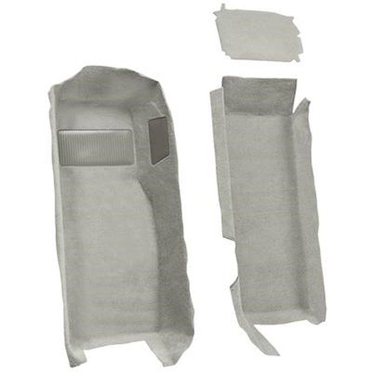 VT1136626 1997-04 Chevrolet Corvette; Coupe/Convertible; Front Molded Carpet Set; w/ Heel Pad; Cutpile; Oyster / Shale