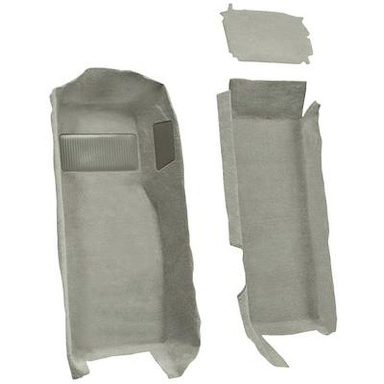 VT1136693 1997-04 Chevrolet Corvette; Coupe/Convertible; Front Molded Carpet Set; w/ Heel Pad; Cutpile; Antelope/Light Neutral