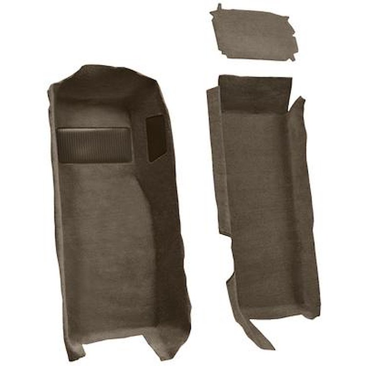 VT1136777 1997-04 Chevrolet Corvette; Coupe/Convertible; Front Molded Carpet Set; Cutpile; Medium Dark Oak