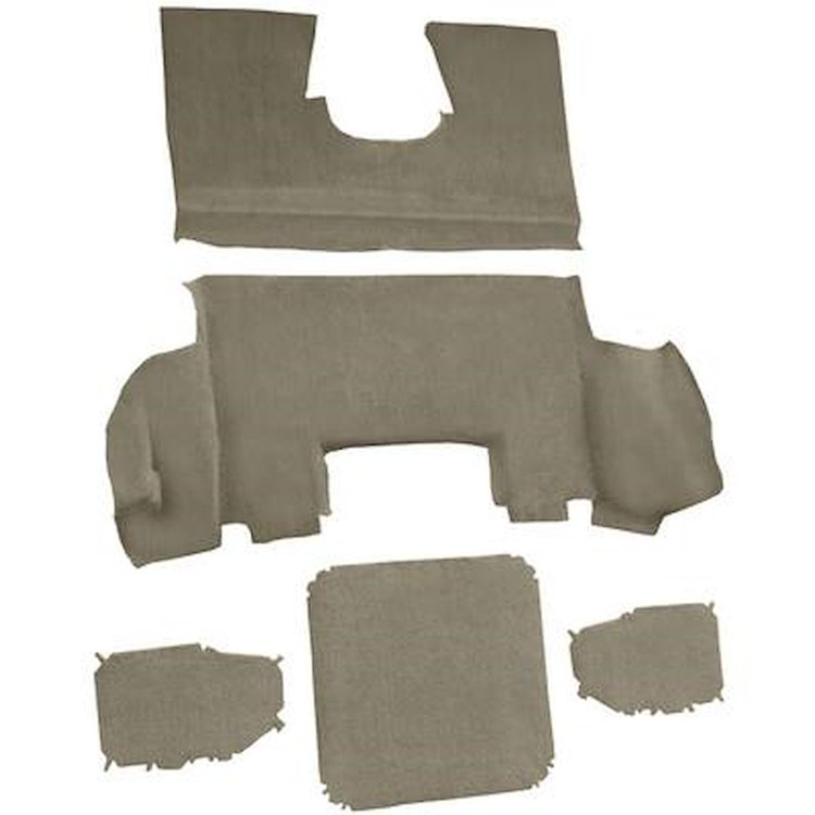 VT1136928 1997-04 Chevrolet Corvette; Coupe; Rear Molded Carpet; w/ Heel Pad; Cutpile; Medium Beige