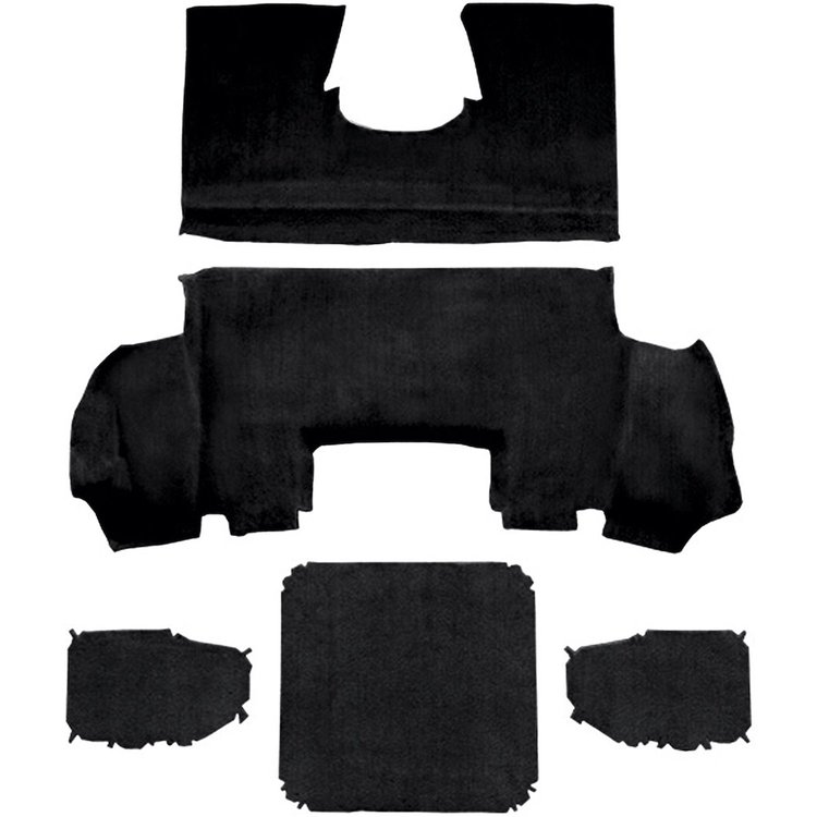 VT1137001 1997-04 Chevrolet Corvette; Coupe; Rear Molded Carpet; Cutpile; Black