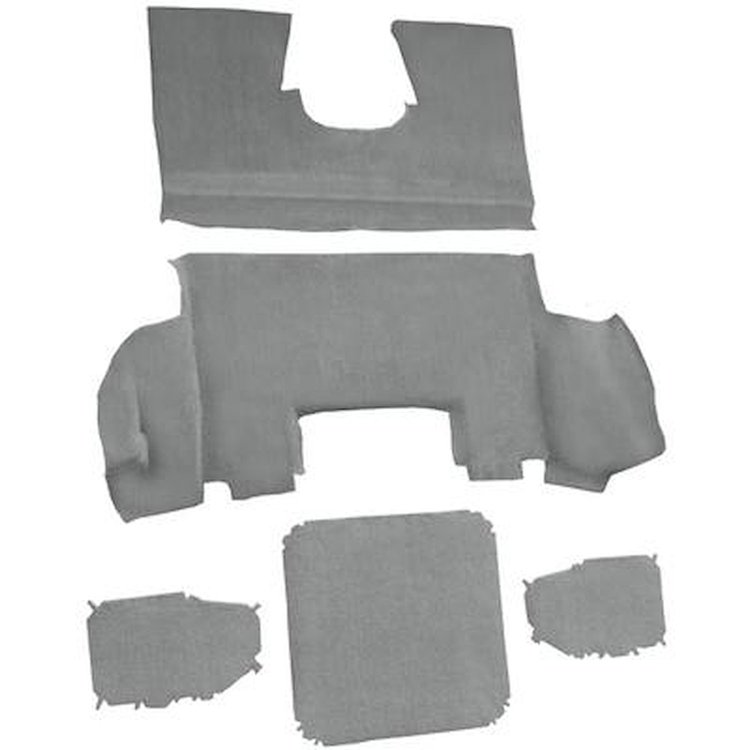 VT1137083 1997-04 Chevrolet Corvette; Coupe; Rear Molded Carpet; Cutpile; Medium Gray/Pewter