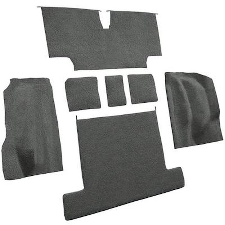 VT1137835 1976 Chevrolet Corvette; Rear Molded Carpet; w/o Heel Pad; Loop; Gunmetal Gray