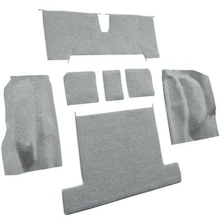 VT1137968 1977 Chevrolet Corvette; Rear Molded Carpet; w/o Heel Pad; Cutpile; Smoke Gray