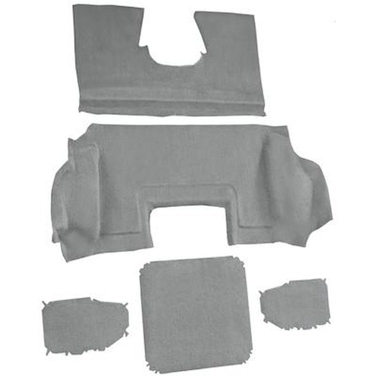 VT1138883 1998-00 Chevrolet Corvette; Hardtop/Convertible; Rear Molded Carpet; w/ Heel Pad; Cutpile; Medium Gray/Pewter