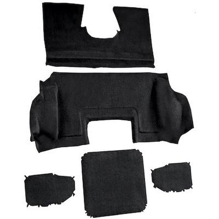 VT1138901 1998-00 Chevrolet Corvette; Hardtop/Convertible; Rear Molded Carpet; Cutpile; Black