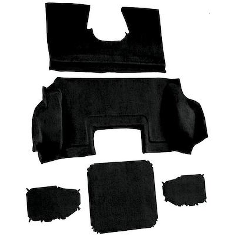 VT1139001 1998-00 Chevrolet Corvette; Hardtop/Convertible; Rear Molded Carpet; Truvette; Black