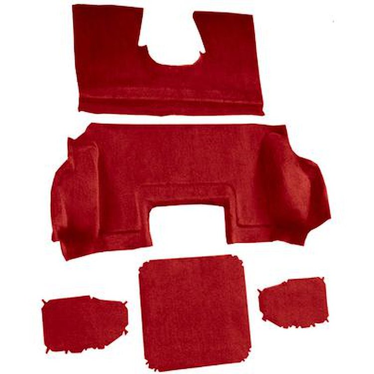 VT1139091 1998-00 Chevrolet Corvette; Hardtop/Convertible; Rear Molded Carpet; Truvette; Torch Red