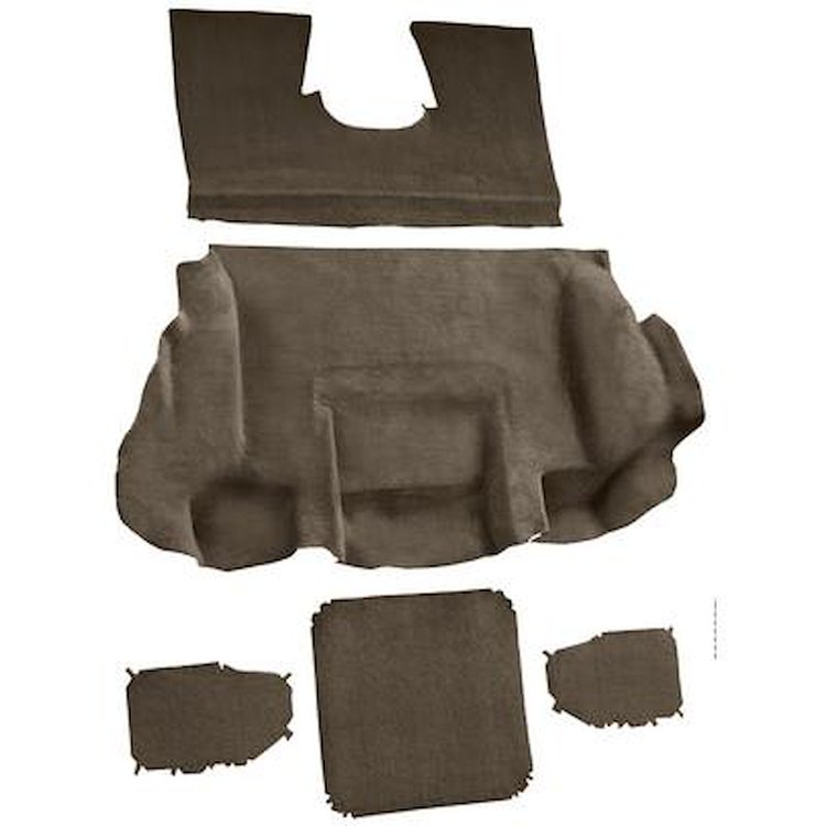 VT1139177 2001-04 Chevrolet Corvette; Hardtop/Convertible; Rear Molded Carpet; w/ Heel Pad; Cutpile; Medium Dark Oak