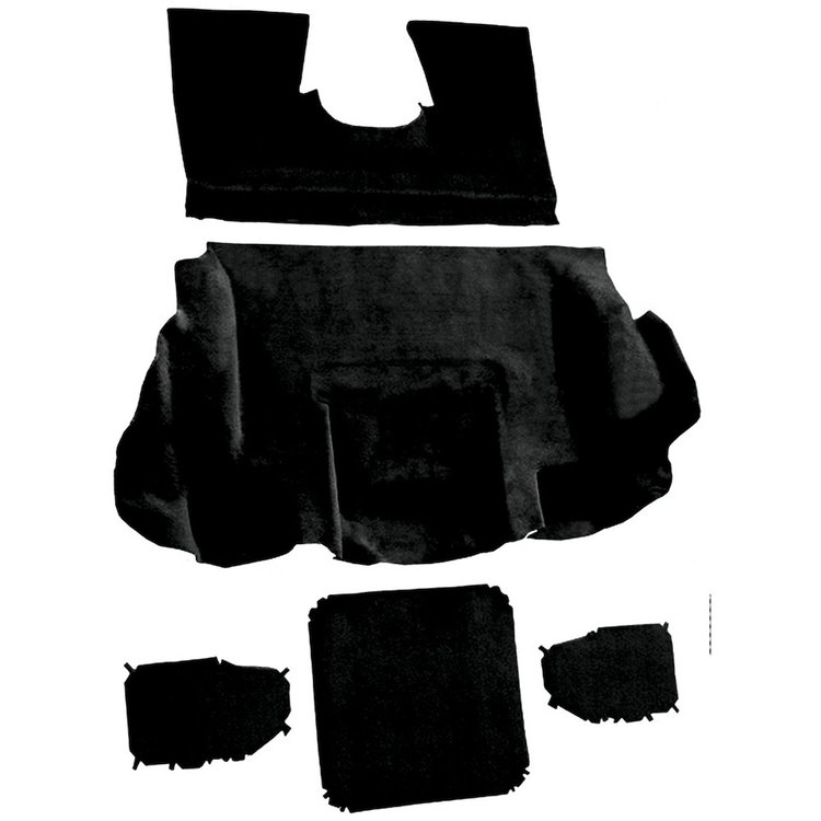 VT1139301 2001-04 Chevrolet Corvette; Hardtop/Convertible; Rear Molded Carpet; Truvette; Black
