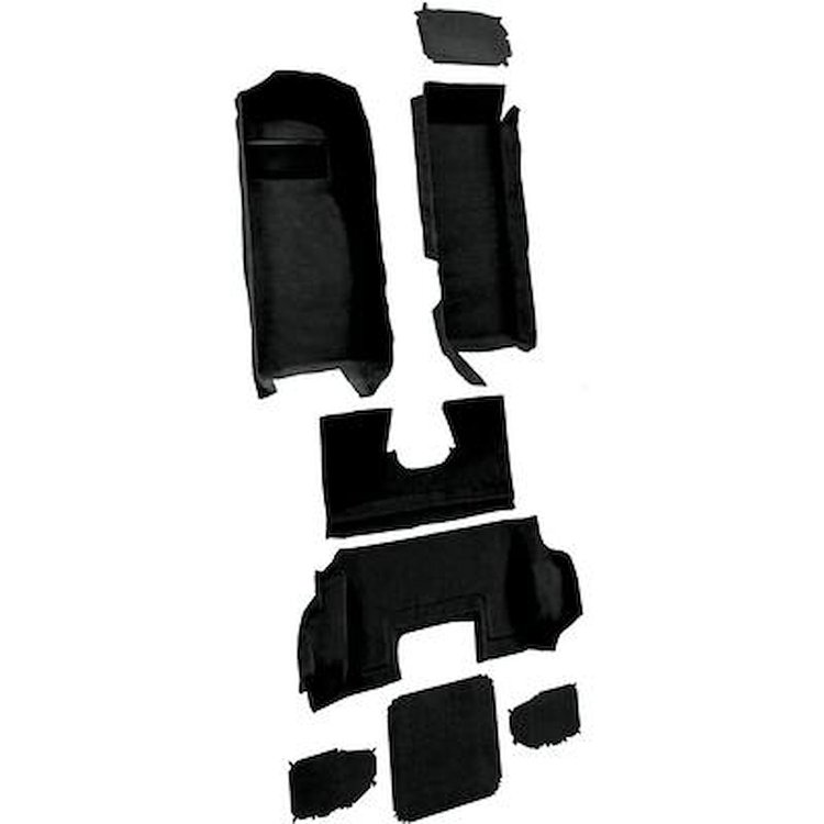 VT1139601 1998-00 Chevrolet Corvette; Hardtop/Convertible; Complete Molded Carpet Set; Truvette; Black