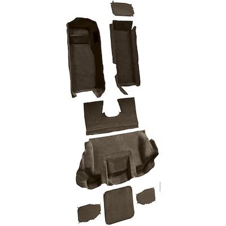 VT1139877 2001-04 Chevrolet Corvette; Hardtop/Convertible; Complete Molded Carpet Set; Cutpile; Medium Dark Oak