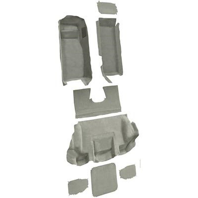 VT1139893 2001-04 Chevrolet Corvette; Hardtop/Convertible; Complete Molded Carpet Set; Cutpile; Antelope/Light Neutral
