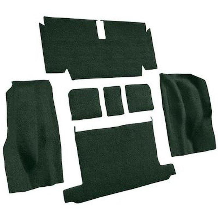 VT1140813 1971-72 Chevrolet Corvette; Roadster; Rear Molded Carpet; w/o Heel Pad; Loop; Dark Green