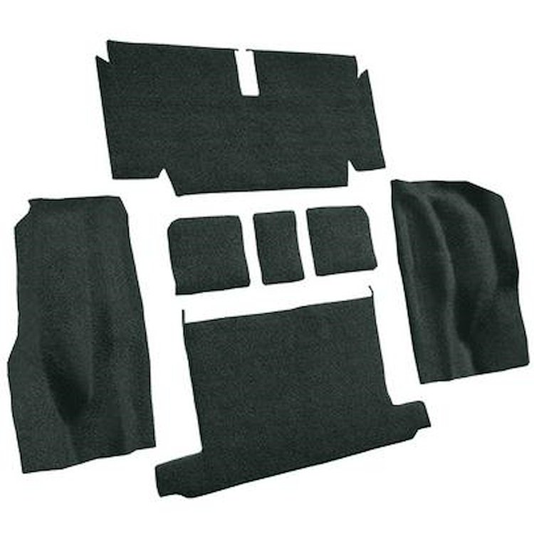 VT1140885 1971-72 Chevrolet Corvette; Roadster; Rear Molded Carpet; w/o Heel Pad; Loop; Blue Green