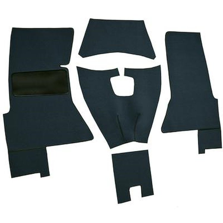 VT1156435 1958 Chevrolet Corvette; Complete Cut & Sewn Carpet Set; Daytona; Gray