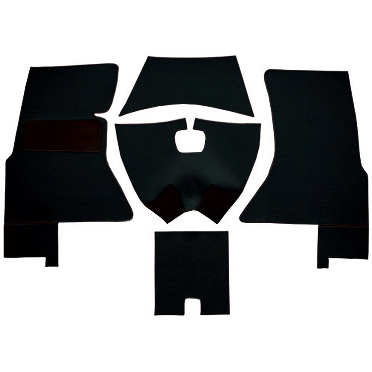 VT1158401 1959-60 Chevrolet Corvette; Complete Cut & Sewn Carpet Set; Daytona; Black
