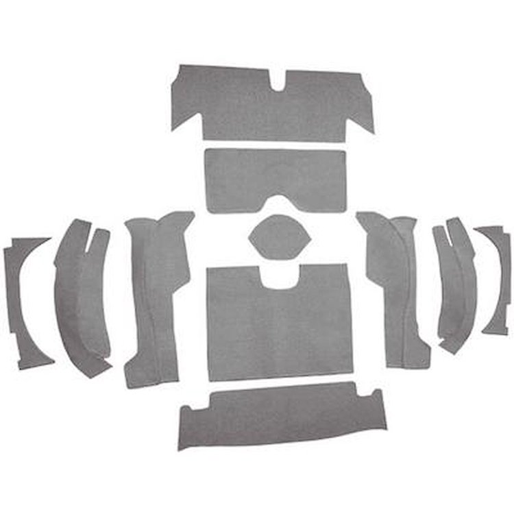 VT1170423 1963 Chevrolet Corvette; Roadster; Rear Cut & Sewn Carpet; w/o Heel Pad; Loop; Silver