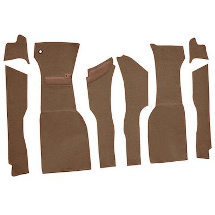 VT1176024 1963 Chevrolet Corvette; Front Cut & Sewn Carpet Set; Foam Loop; Saddle