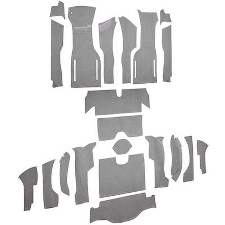 VT1177723 1964 Chevrolet Corvette; Coupe; Complete Cut & Sewn Carpet Kit; 36 Gallon Tank; Foam Loop; Silver