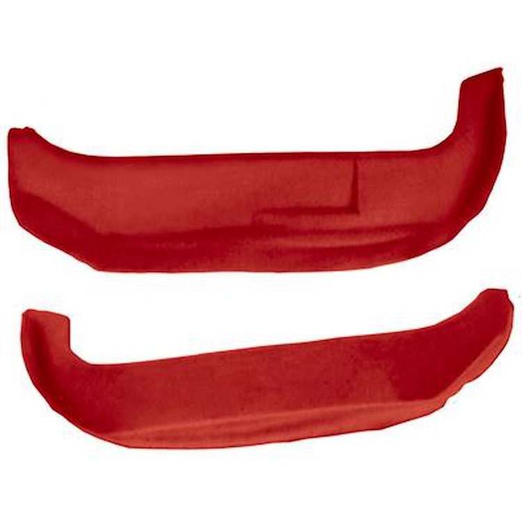 VT1531677 1988-89 Chevrolet Corvette; Door Sill Carpet; w/o Plastic; Cutpile; Flame Red