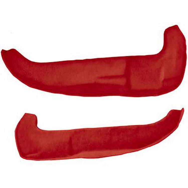 VT1531777 1990-96 Chevrolet Corvette; Door Sill Carpet; w/o Plastic; Cutpile; Flame Red