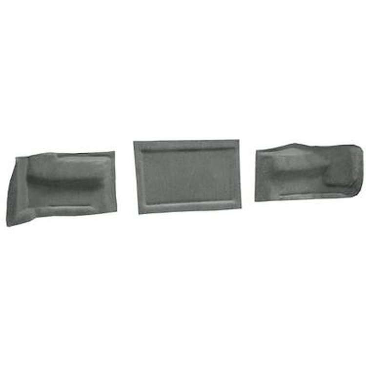 VT1532425 1997-04 Chevrolet Corvette; Coupe; Tail Light Panel Carpet Covers; 3-Piece Set; Truvette; Gray