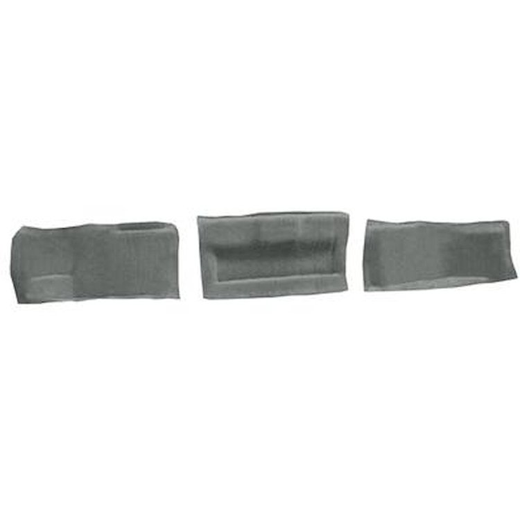 VT1532625 1998-00 Chevrolet Corvette; Hardtop/Convertible; Tail Light Panel Carpet Covers; 3-Piece Set; Truvette; Gray