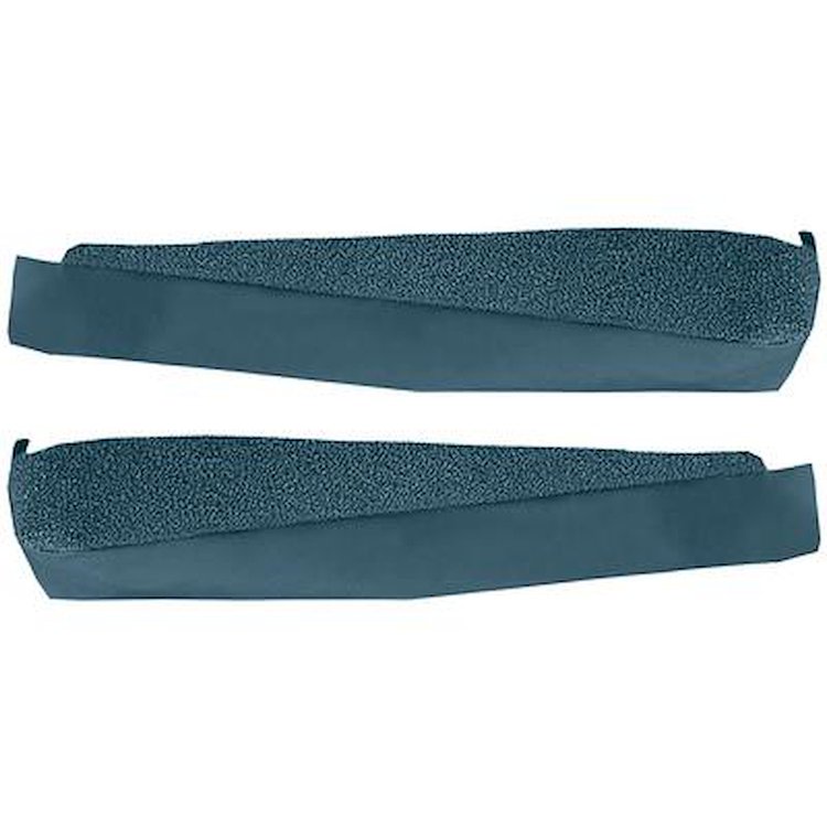 VT1536204 1968-76 Chevrolet Corvette; Door Panel Carpet Inserts; 2-Piece Set; Loop; Bright Blue