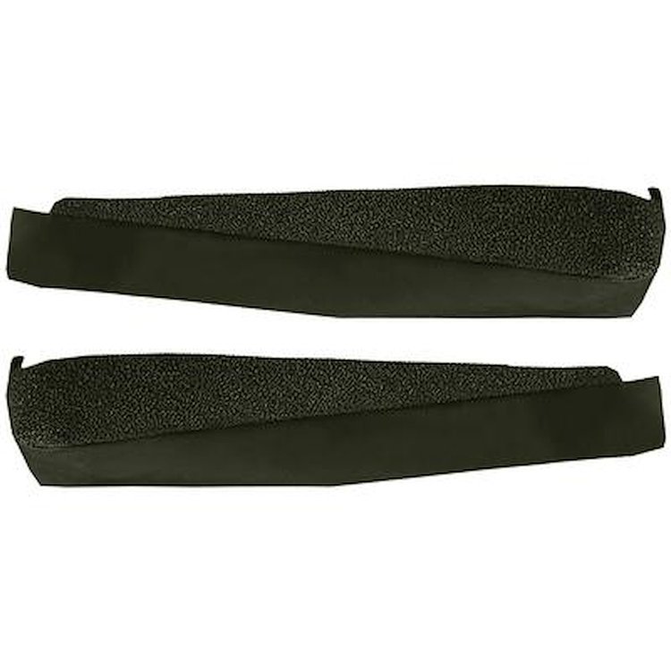 VT1536238 1968-76 Chevrolet Corvette; Door Panel Carpet Inserts; 2-Piece Set; Loop; Dark Olive Green
