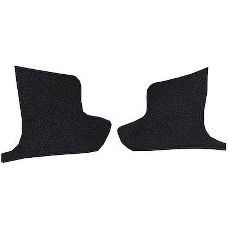 VT1536766 1963-67 Chevrolet Corvette; Kick Panel Carpet Inserts; Loop; Midnight Blue