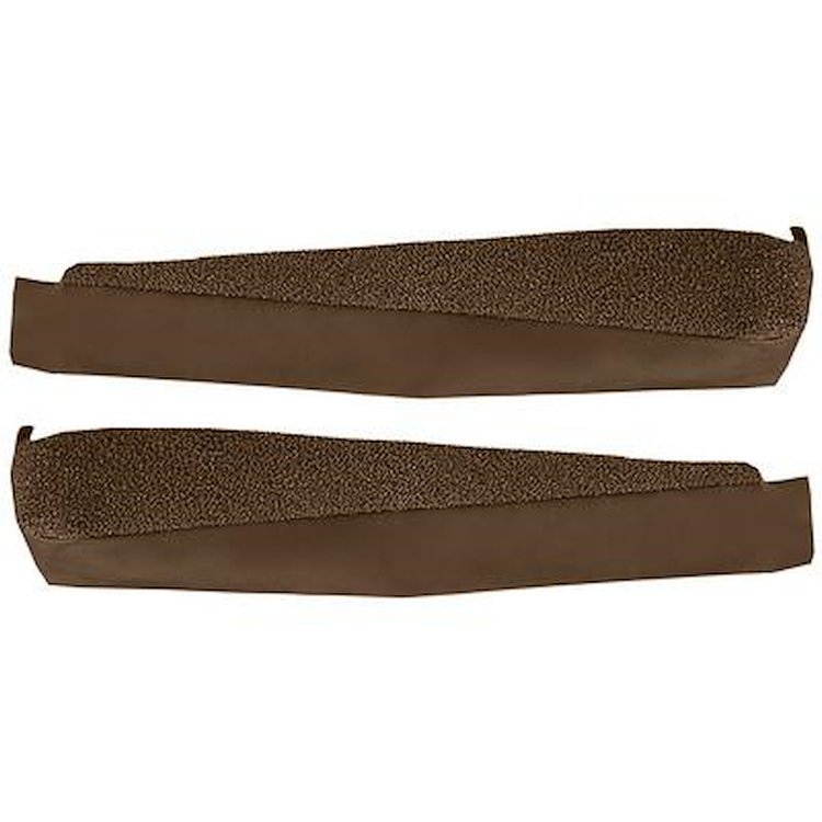 VT1702818 1969-77 Chevrolet Corvette; Door Panel Carpet Inserts; 2-Piece Set; Cutpile; Dark Saddle
