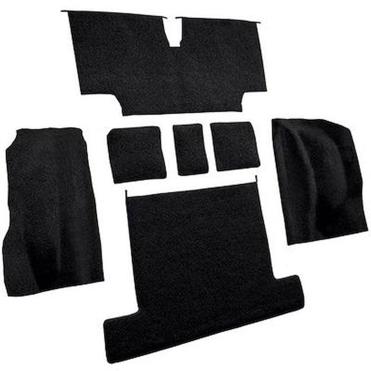 VT1707801 1976 Chevrolet Corvette; Rear Molded Carpet; w/ Heel Pad; Cutpile; Black