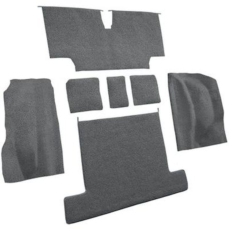 VT1707847 1976 Chevrolet Corvette; Rear Molded Carpet; w/ Heel Pad; Cutpile; Dark Gray