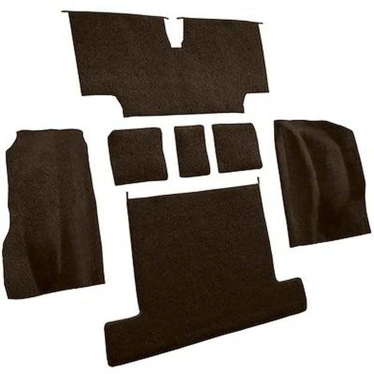 VT1707899 1976 Chevrolet Corvette; Rear Molded Carpet; w/ Heel Pad; Cutpile; Brown