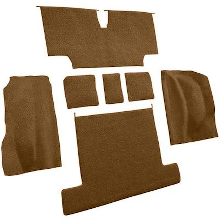 VT1707924 1976 Chevrolet Corvette; Rear Molded Carpet; w/o Heel Pad; Cutpile; Saddle