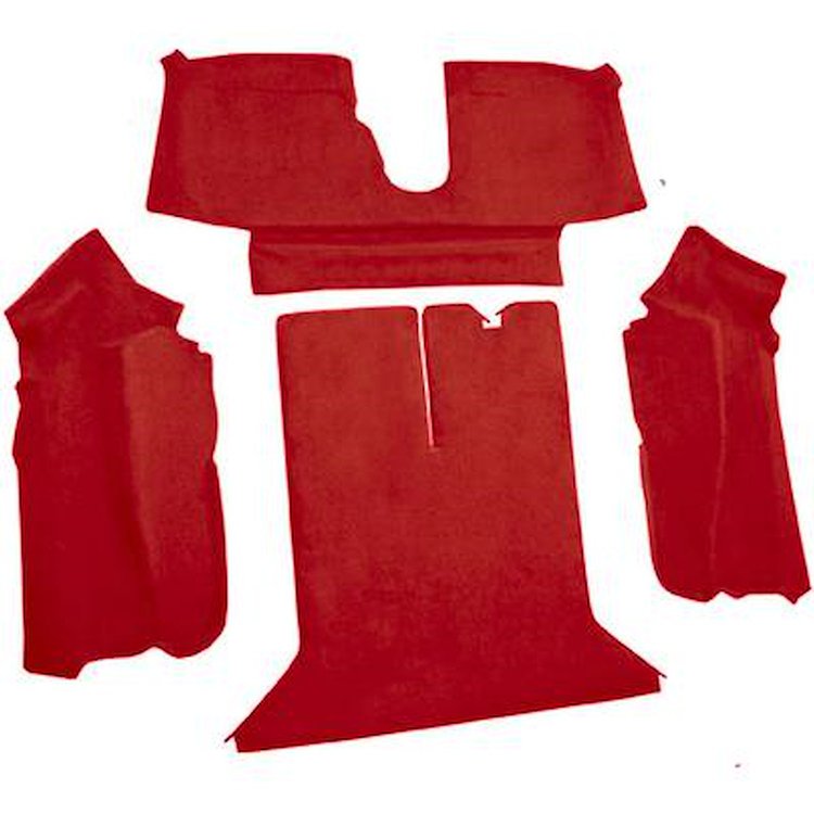 VT1714777 1992-93 Chevrolet Corvette; Coupe; w/ 1 Door Latch; Rear Molded Carpet; Cutpile; Flame Red