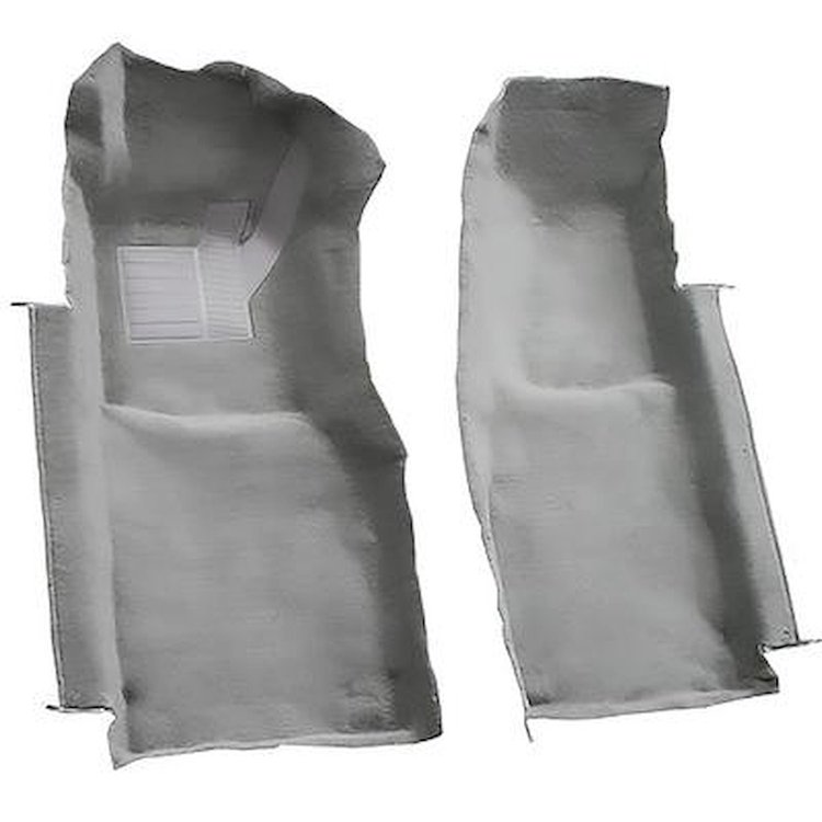 VT2134223 1978 Chevrolet Corvette; Indianapolis 500 Pace Car; Front Molded Carpet Set; Cutpile; Mass Backing; Silver
