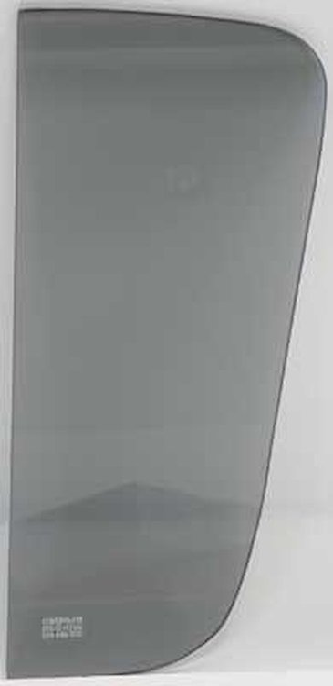 VT5559Y Door Vent Glass 1955-59 Chevrolet/GMC Truck (2nd Series); 8" x 16"; Smoke Gray