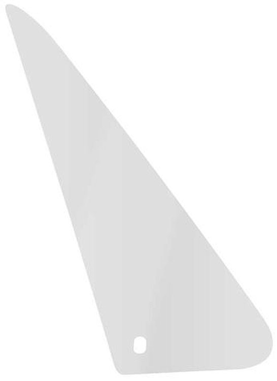 VT81911C Tempered Door Vent Glass 1980-91 GM Truck; RH; 8" x 18"; 1 Hole; Clear