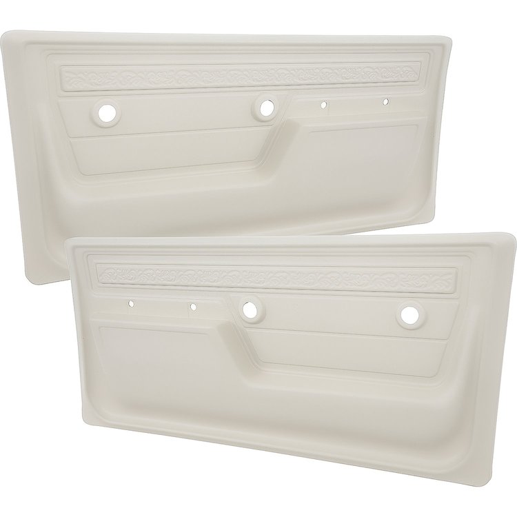 W72410 1972 Chevrolet, GMC Pickup, Blazer/Jimmy, Suburban; Deluxe Interior Door Panels; with Upper Scroll Design; Parchment; Pai