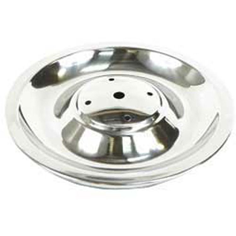 67 REPRO RALLY WHEEL HUB CAP BASE - STAINLESS STEEL