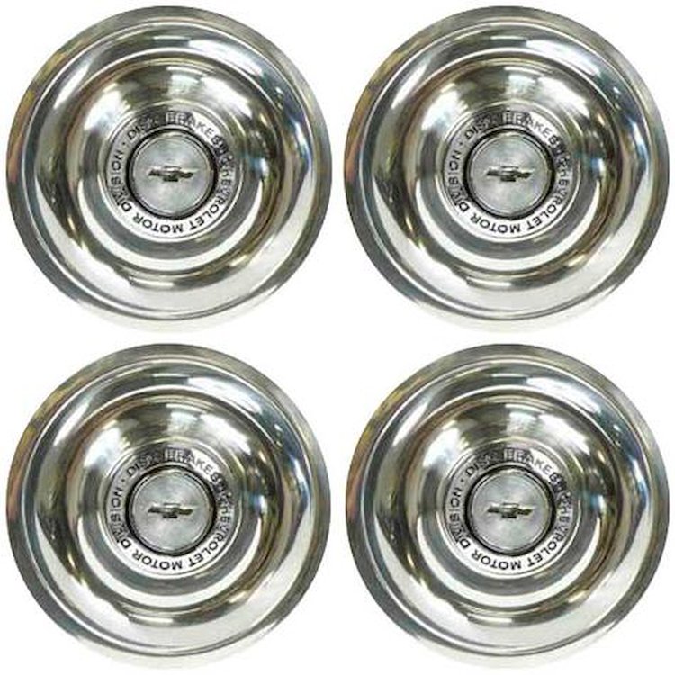 Disc Brake Style Center Caps 1965-1967 Chevy Rally Wheels