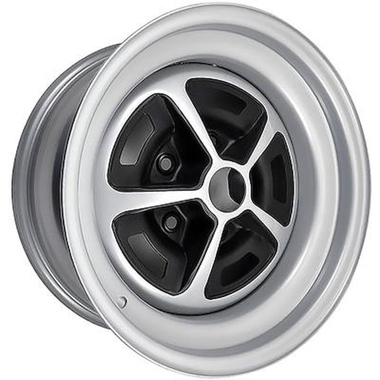 WV420A 1969-70 Chevrolet; Steel Wheel; 5 Spoke SS Style; 15 in. x 8 in.; 5 x 4-3/4 in. Bolt Pattern; Silver