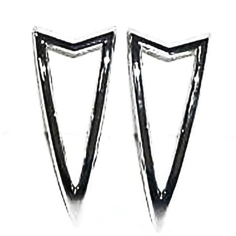 XL4191G 1968 Pontiac GTO, 1969 LeMans; Rear Side Marker Bezel; Pair; Chrome