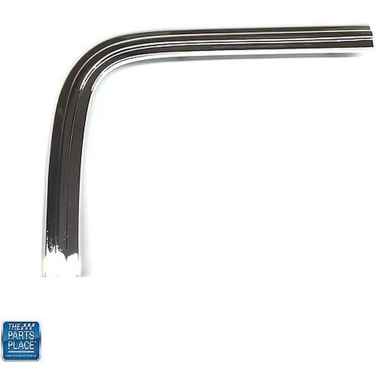 XP4513T 1969 Oldsmobile Cutlass, 442; Fender Eyebrow Molding; RH; Chrome